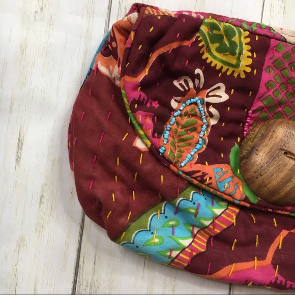 World Market Bright Beaded Embroidered Clutch - Picture 2 of 8